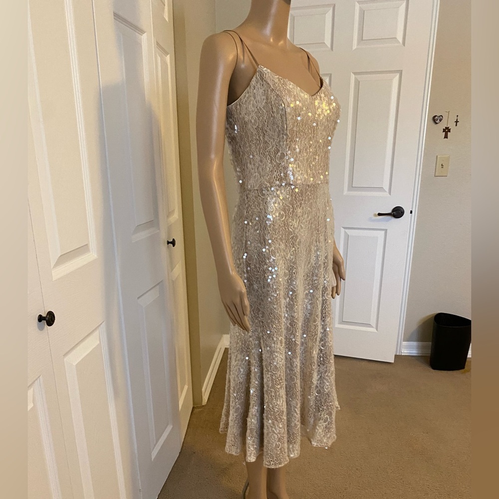 NWT Dress the Population Fit & Flare Dress - M